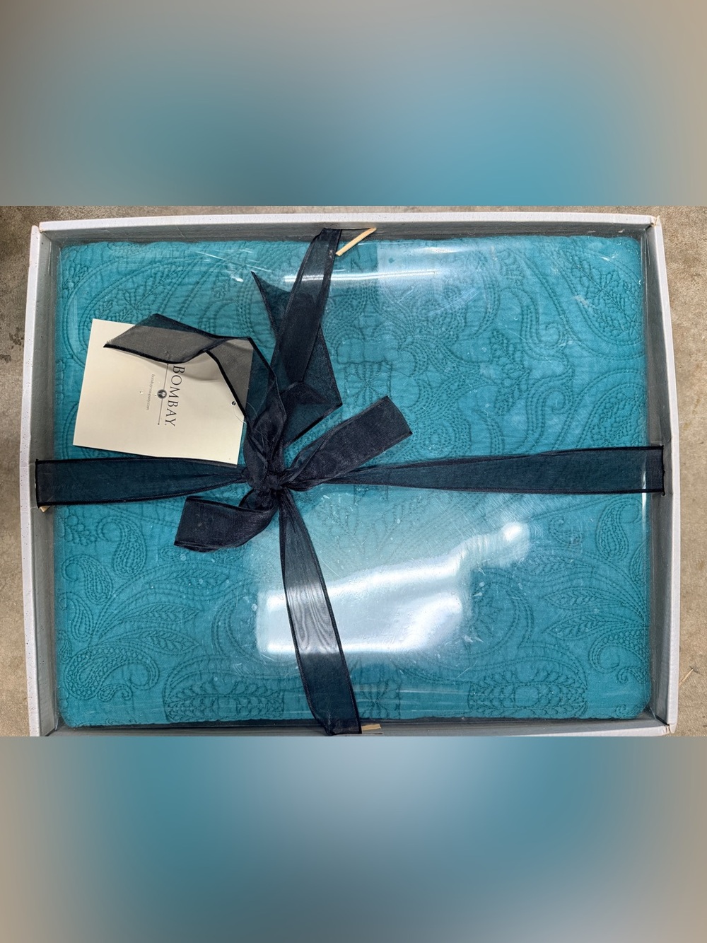 New Bombay Teal Berkeley Teal Queen Set